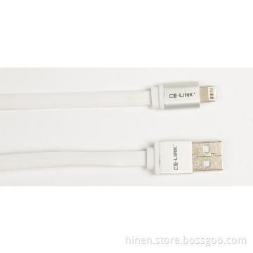 iPhone 5S/5C/5 lightning to usb cable,several colors,flat noodle shape